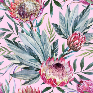 Tropical on Pink Rice Paper - 3 Sheets 29.99 X 32CM - Fresh at Home