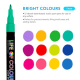 Bright Colour Paint Pens - Fine Tip